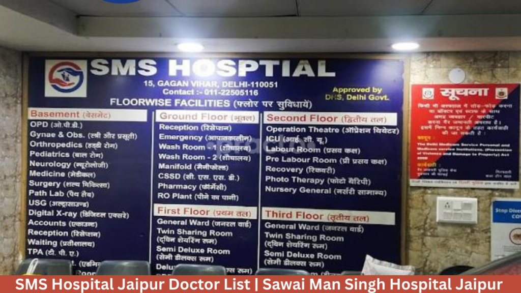 SMS Hospital Jaipur Doctor List | Sawai Man Singh Hospital Jaipur